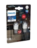 Set 2 leduri auto Rosu P21W Philips Ultinon Pro3100 SL lampa frana