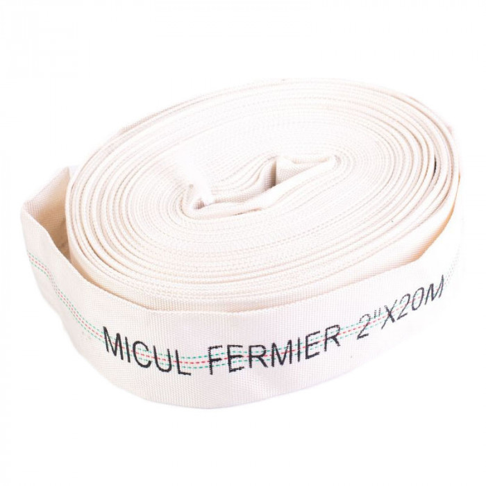 Furtun pompier fara capete Micul Fermier, 20 m, 2 inch, panza