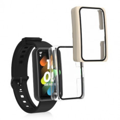 Set 2 Folii de protectie Kwmobile pentru Honor Band 7/Band 6, Transparent/Bej, Plastic, 59317.04