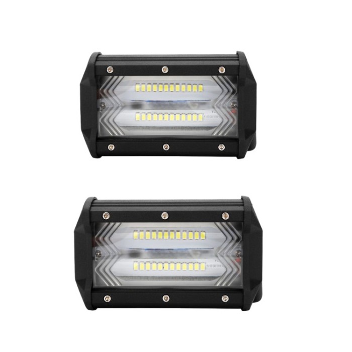 Set 2 x proiectoare auto 72W LED, 6000K