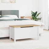 vidaXL Cutie de depozitare Alb și maro cu miere 90 x 40 x 45 cm 42025032