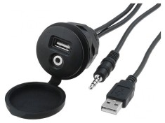 Adaptor USB la AUX Jack 3,5mm 2m