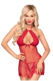 Babydoll Penthouse, cu chilotei tip string, Libido Boost, Rosu