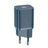INCARCATOR retea Baseus Super Si, Quick Charge 20W, 1 x USB Type-C 5V/3A, albastru &quot;CCSUP-B03&quot; (timbru verde 0.18 lei) - 6953156230019