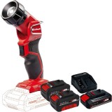 Einhell TE-CL 18 Li H PXC + Starter Kit + Twinpack - Lampa/Lanterna + Set 1 acumulator si incarcator Li-Ion 18 V 2.5 Ah + Set 2 acumulatori Li-Ion 18