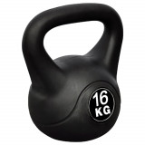 vidaXL Greutate tip bilă cu m&acirc;ner Kettlebell, 16 kg 90393