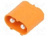Conector alimentare DC, 1kV, 2 pini, seria LC, {{Dimensiune pin}}. AMASS - LCB50PB-M