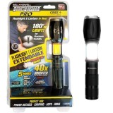 Cumpara ieftin Lanterna tactica Tac Light Elite cu 5 moduri luminare si 2 surse de lumina, neagra