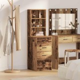 vidaXL Bufet cu sertar Lemn vechi 40 x 41 x 135 cm Lemn compozit