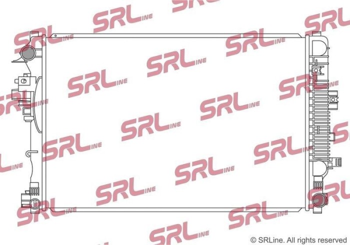 Radiator Opel Insignia 17-, motor: 1.5 Turbo, 1.6 Cdti, 660x438x26, SRLine, Aluminiu/ Plastic brazat, 84208036