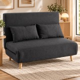 Fotoliu extensibil 2 in 1 pentru relaxare si dormit,transformabil rapid in pat spatios de 190x121 cm pentru oaspeti,design compact pentru economisir