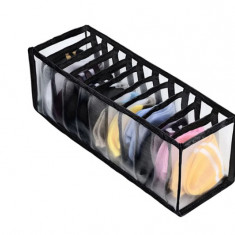 Organizator de sertar cu 11 grile pentru lenjerie Intima, sosete, cravate, curele, articolele de uz casnic, negru, CEZI