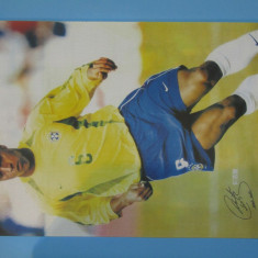 Poster fotbal(dimensiune mare/panza) - jucatorul Roberto CARLOS (Brazilia)