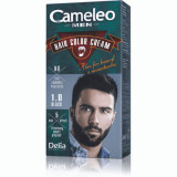 Vopsea de par pentru barbati Cameleo, 1.0 Black, Delia Cosmetics