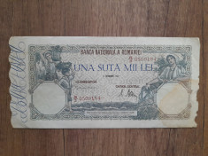 Bancnota 100000 lei 1946 foto