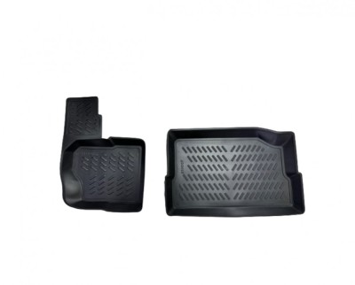 Set 2 covoare cauciuc tavita compatibile Seat Tarraco 2018 foto