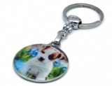 Breloc cheie din metal - multicolor model Caine