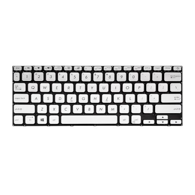 Tastatura Laptop, Asus, VivoBook 14 X420, X420U, X420UA, X420F, X420FA, iluminata, argintie, layout US foto