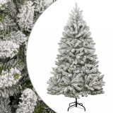 VidaXL Pom de Crăciun artificial cu balamale și zăpadă 270 cm