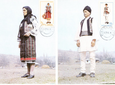 AMS - LOT MAXIMA COSTUM POPULAR FEMININ SI BARBATESC ZONA NEAMT 1976 NECIRCULATA foto