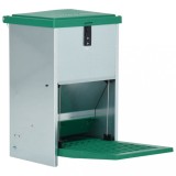 VidaXL Dozator automat de hrană pentru păsări de curte, cu banda, 8 kg