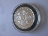 Gibraltar Half Crown 2016 UNC,moneda aniversară 90 ani Elizabeth,placata ag.999