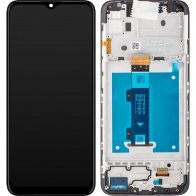 Display cu Touchscreen Motorola Moto E20, cu Rama, Negru, Service Pack 5D68C19457 foto