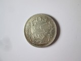 Rară! Tunisia 1 Franc 1912(an rar) argint,moneda din imagini in stare f.buna cu patina frumoasa,diam=23 mm,greutate=5 grame