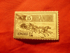 Timbru 15 BANI Caisorii 1903 fara guma - Romania foto