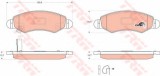 Set placute frana,frana disc SUZUKI IGNIS II (2003 - 2016) TRW GDB3363