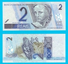 Brazilia (p#249) 2 Reais 2001 UNC &#039;Prima emisie&#039; serie: D 2287026516 B