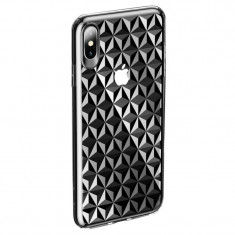 Husa iPhone X/Xs Diamond Pattern Transparenta Usams foto