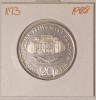 Bulgaria 20 Leva 1988, KM#173 , 100th Anniversary of Sophia University, argint, Europa