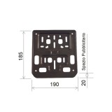 MBS Suport numar moto/scuter, Cod Produs: 142700010RM