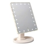 Cumpara ieftin Oglinda Machiaj LED, 22 LED-uri, Touch, Rotativa 360&deg;, cu Baza Depozitare, Cosmetica Iluminata