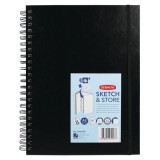 Caiet pentru schite si desen DERWENT Professional, A4, cu spira, 56 coli, 165