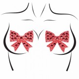 LEG AVENUE - BOWS NIPPLE COVERS ONE SIZE, LEG AVENUE ACCESSORIES
