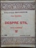 Despre stil - Paul Zarifopol