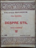 Despre stil - Paul Zarifopol