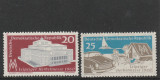 Germania DDR 1960-Leipzig-Targ de toamna,Opera,cort,auto,dant.,MNH,Mi.781-782, Sarbatori, Nestampilat