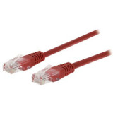 Cablu de retea U/UTP Valueline, cat5e, patch cord, 3m, rosu
