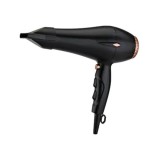 Uscator de par, putere 1800-2200W, cu accesorii incluse, agatatoare, 3 trepte de viteza, 3 trepte de temperatura, functie aer rece, negru