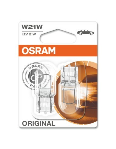 Set 2 Becuri 12V W21W Original, Osram