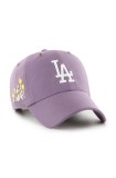 47 brand șapcă de baseball din bumbac MLB Los Angeles Dodgers culoarea violet, cu imprimeu, B-PTLSD12GWS-II
