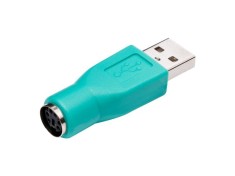 Adaptor PS2 mama - USB tata, pentru mouse tastatura, verde