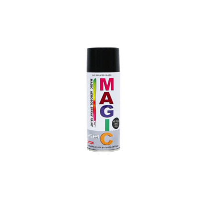 Spray vopsea MAGIC NEGRU MAT 450ml Cod: 004 Automotive TrustedCars foto