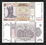 MOLDOVA 200 LEI 2015 , UNC , P - 26c , necirculata , semn : Anca Dragu
