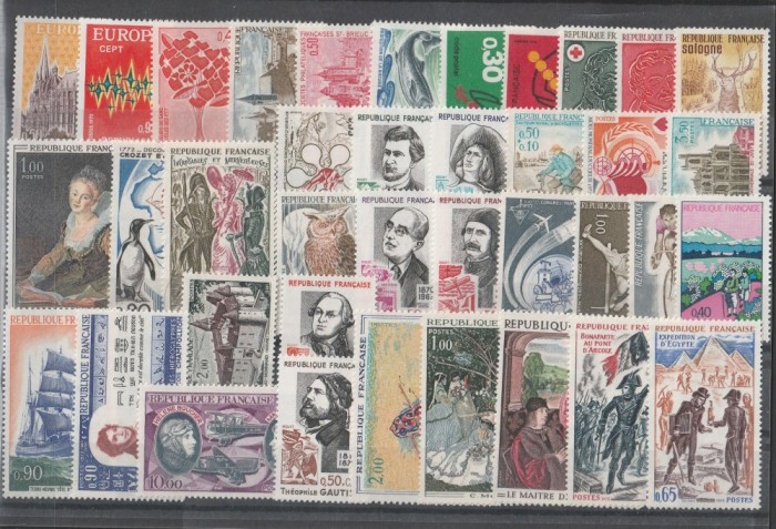 An complet 1972 Franta MNH