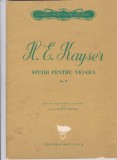 AS - PARTITURA - H. E. KAYSER - STUDII PENTRU VIOARA , OP.20