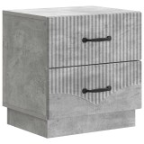 vidaXL Dulap de noapte Gri Beton 43 x 34,5 x 44,5 cm Lemn prelucrat 895221